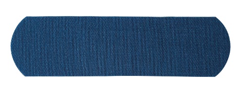  Kék detektálható elasztikus textil sebtapasz - 7.2x1.9cm (100db) 